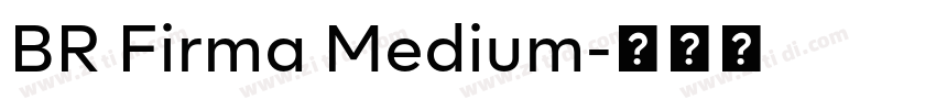 BR Firma Medium字体转换